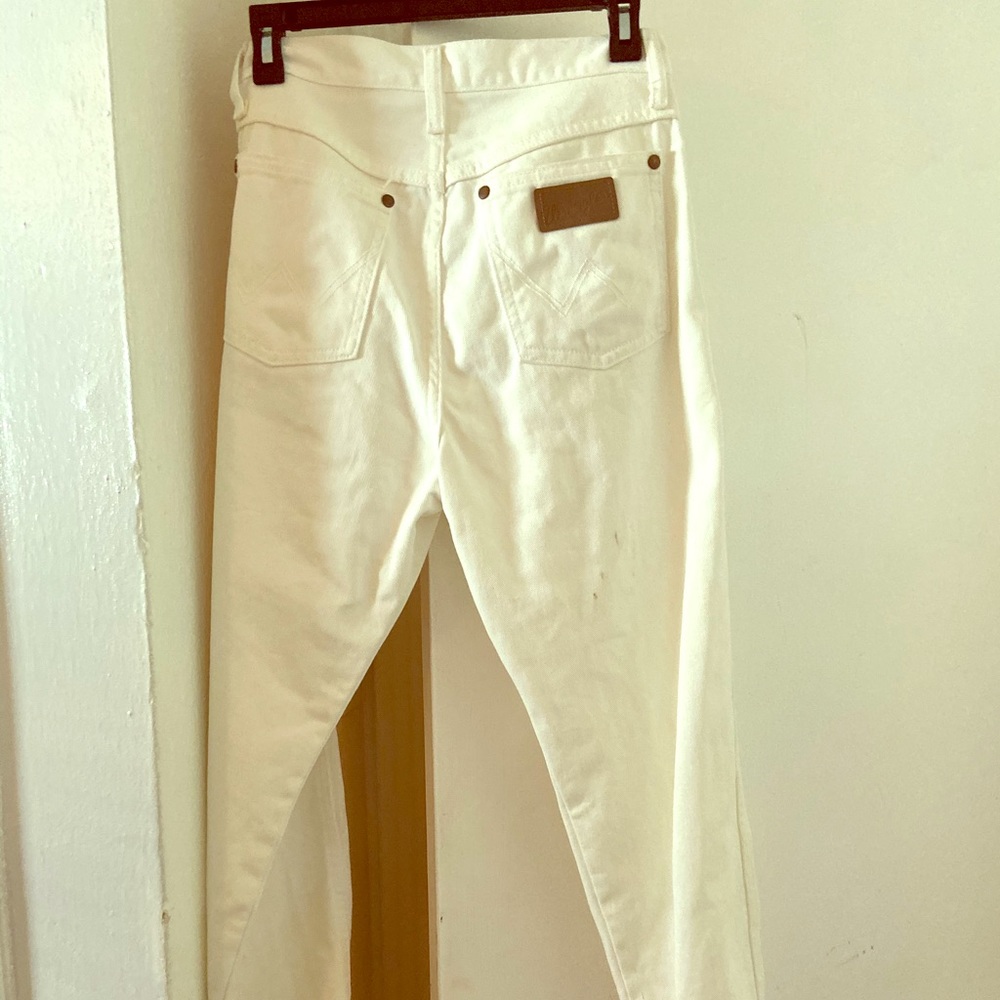 White Tailored Wrangler Jeans
